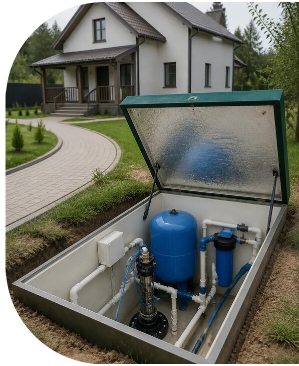Автономное водоснабжение дома в Керчи от 153180 р. | АПаруса-Крч
